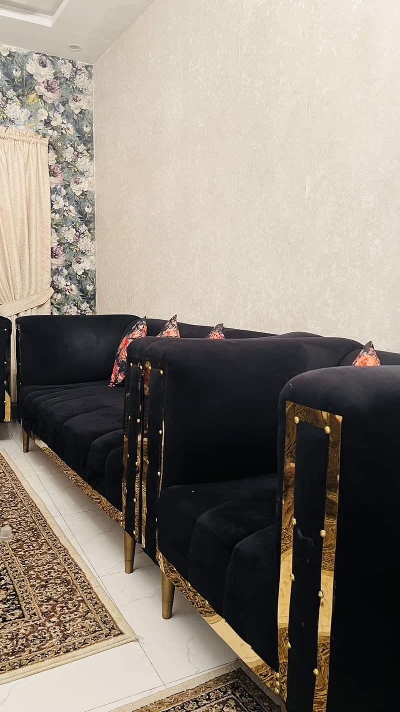 Brass sofa set 3