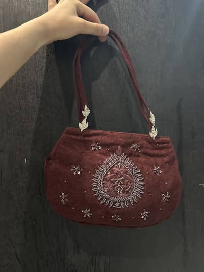 Burgundy bag