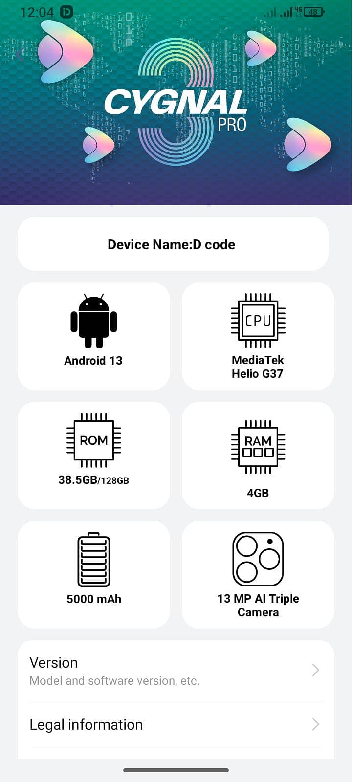 Dcode Cygnal 0