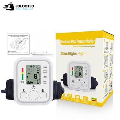 Automatic Digital Blood Pressure Machine with Heart Rate Monitor