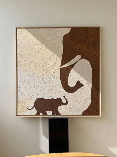 Modern textured canvas art