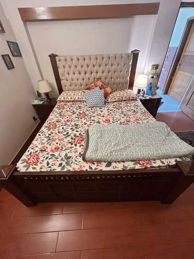 Repurposed chinioti bed 2 side tables 1 dresser no mirror