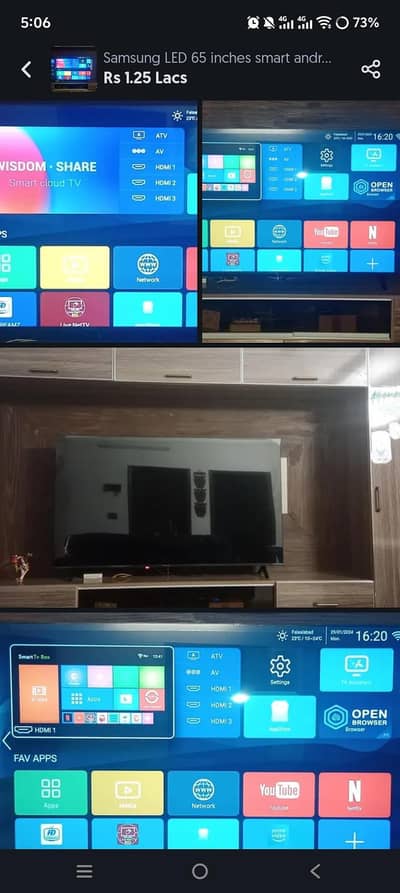 Samsung Led Tv UHD smart Android
