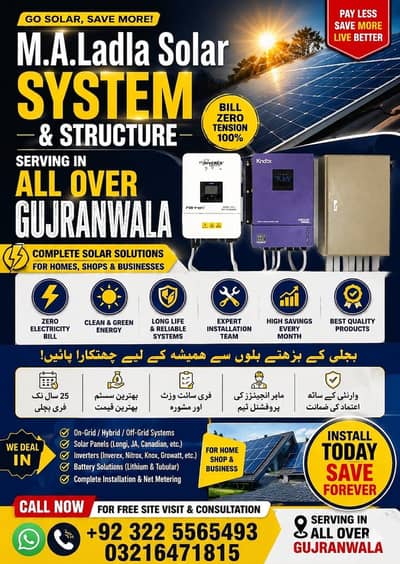 Solar System  Manufacturing & installation