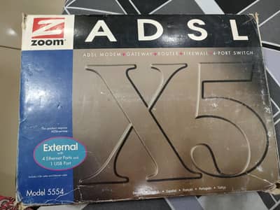 Zoom ADSL X5, UK modem