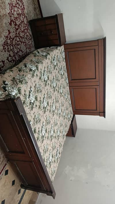 Double Bed and side tables with Mattress