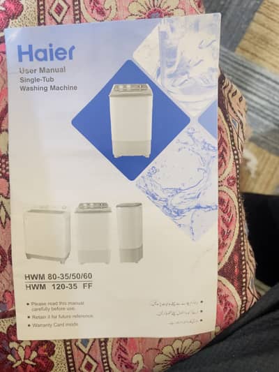 Haier washing machine for sale