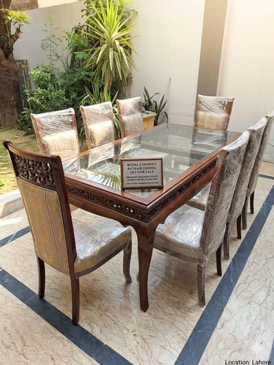  ROYAL CHINIOTI 8-SEATER DINING SET – RARE FIND! 