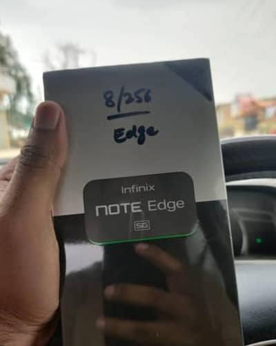 Infinix Note edge box pack non active compny sealed packed