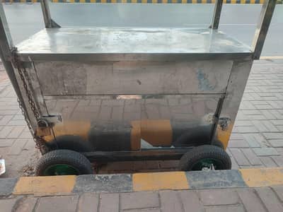 Heavy Duty Stainless Steel Food Counter / Stall with Roof/moveable