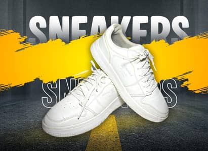 White Casual Sneakers | Stylish & Comfortable