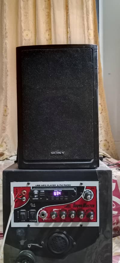 Sony Heavy Bass Sound 10" + 8" + Amplifier Speaker Woofer 03102654384