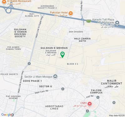 400 sq. yards Plot Available for Sale West Open Corner At Gulshan E Mehran 2D