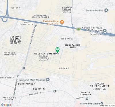 150 Sq. yards 3 side Corner Park facing Leased Plot Available for Sale At Gulshan E Mehran 2B