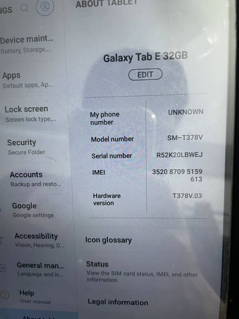 Samsung Galaxy Tab E 0