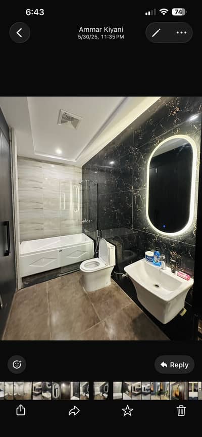 Bath tub 6 by 4 ft | Kludi made material fiber | johar town