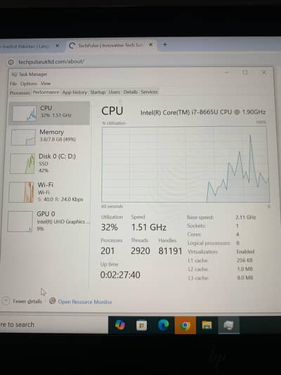 HP Elitebook 840 G6_Intel Core i7 (i7-8665U) _8/256 (Market price 70k)