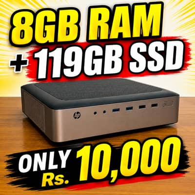 HP T730 Mini PC | 8GB RAM 128GB SSD | Fast & Clean | Rs 10,000