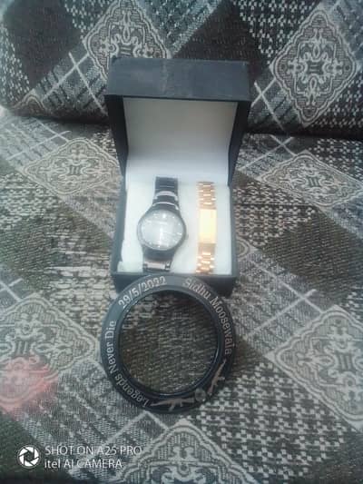 Urgent sale of  Aston Watch Sidhu moose Wala Kara and Bracelet