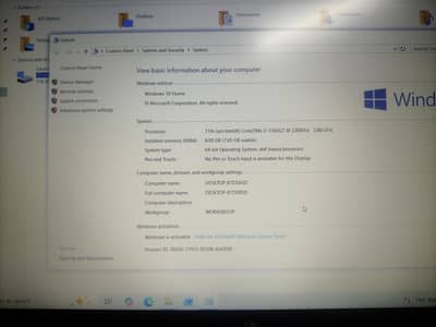 hp core i7 11th gen leptop 500gb Samsung ssd