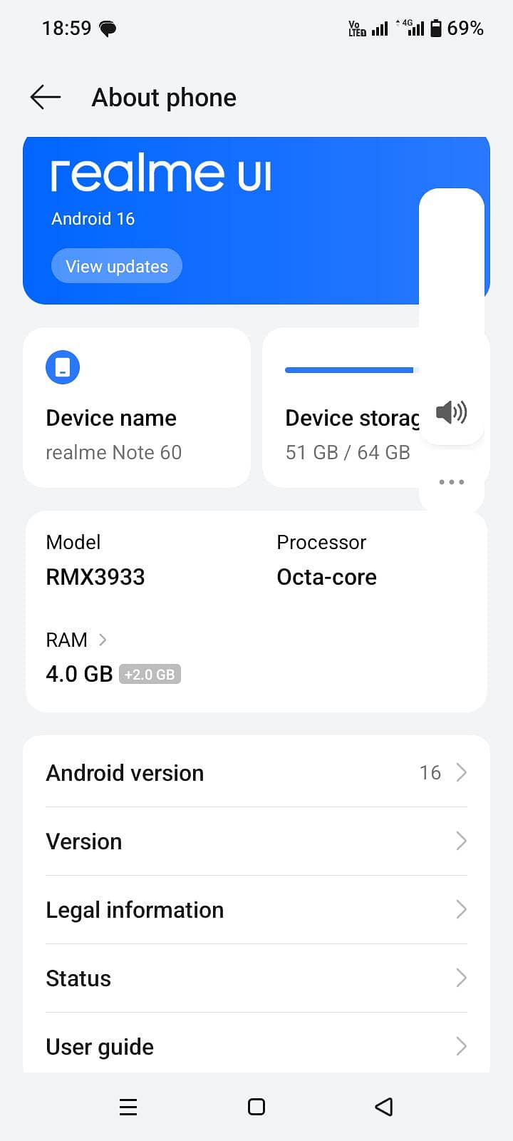 Realme Note 60 4