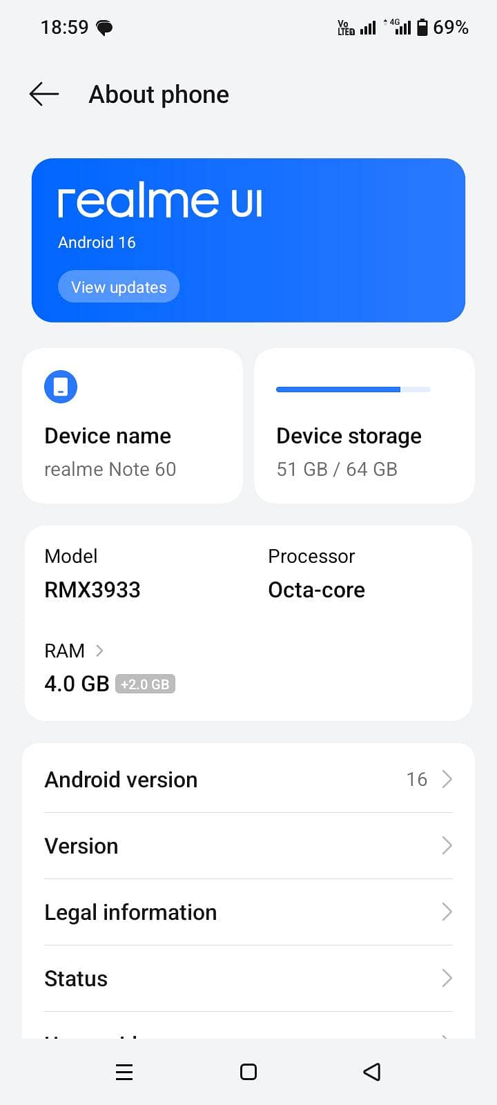 Realme Note 60 6