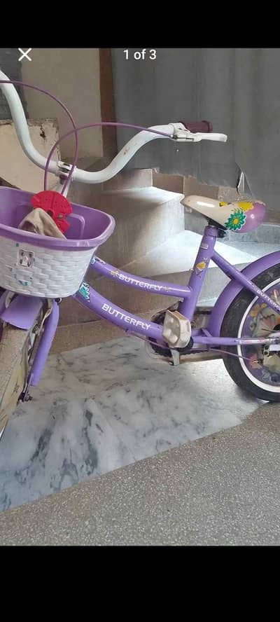 Girl bicycle purple color very good condition