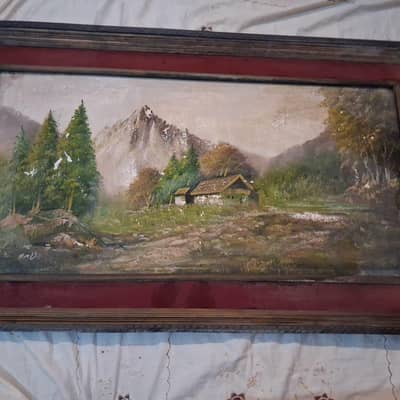Antique painting for decoration