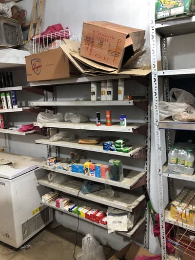 Shop shelves