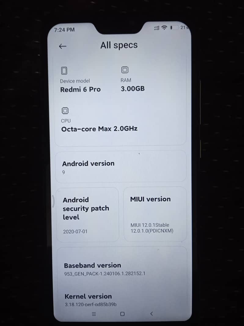 Redmi 6pro 4