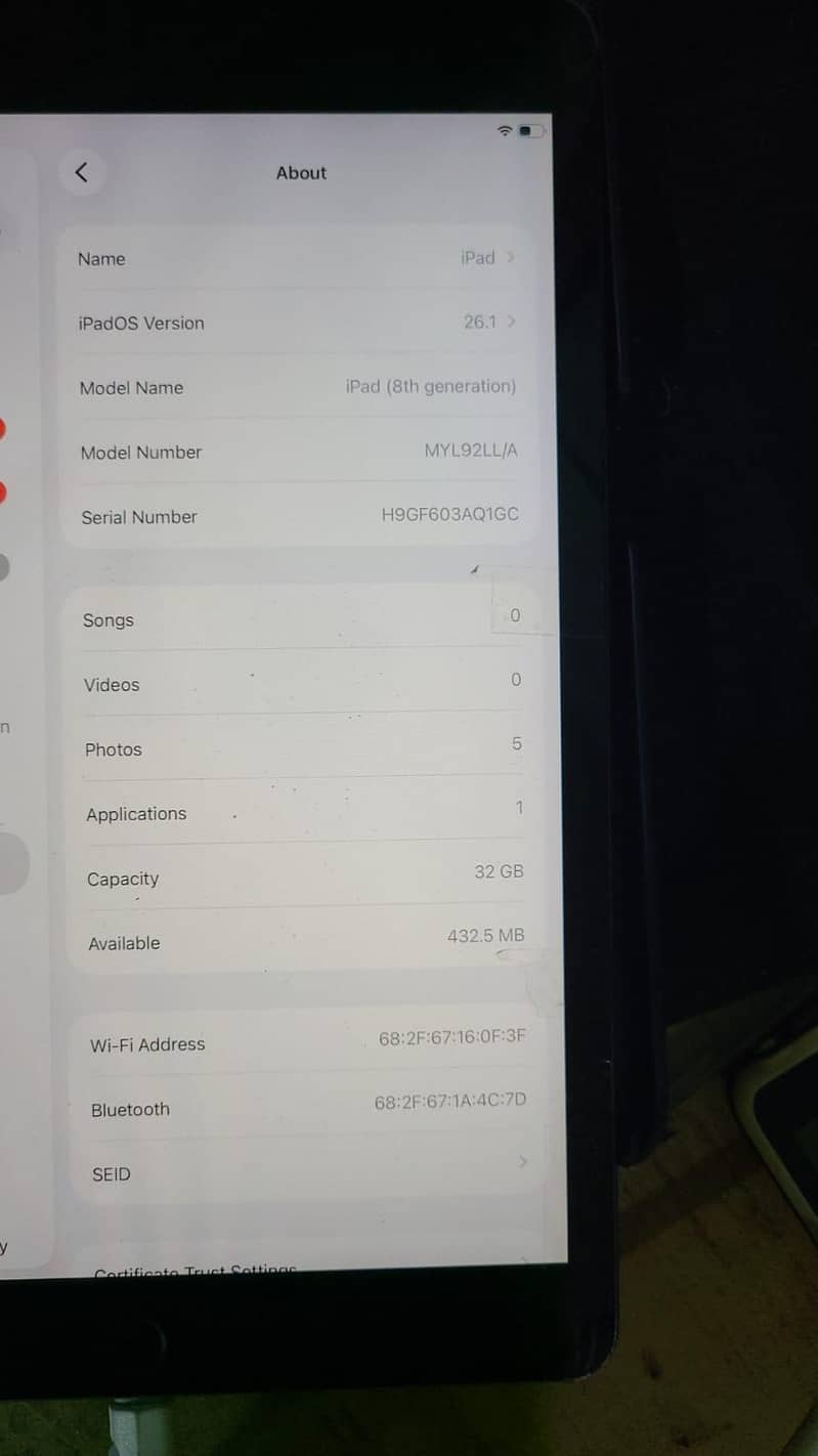ipad 8th generation 5