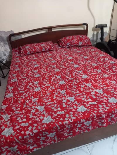 bed with showcase for sel without mattress