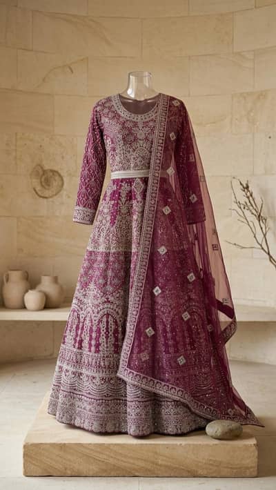 Purple wedding formal dress