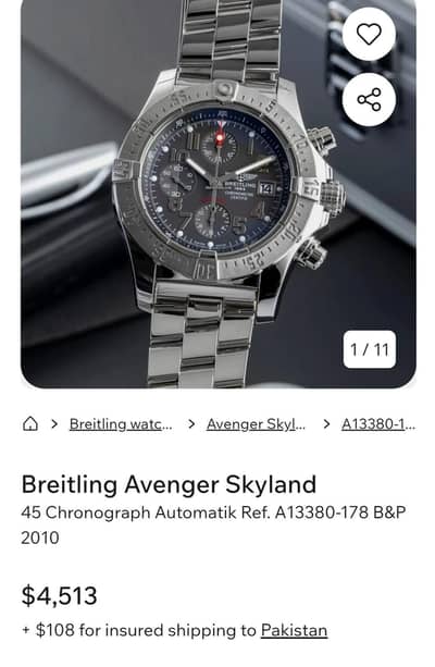 Breitling Watch A13380