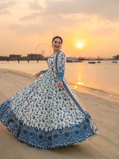 Swiss Lawn 3 Piece Printed Dress for Women | Medium & Large