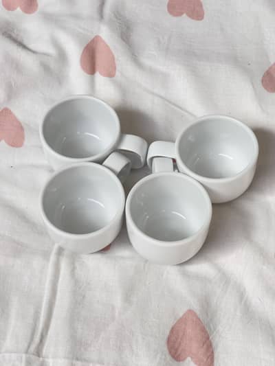  JOHN LEWIS PORCELAIN MUGS (SET OF 4) 