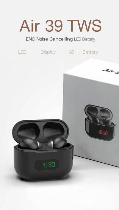 AIR 39 TWS WIRELESS EARBUDS Premium Sound + Touch Control