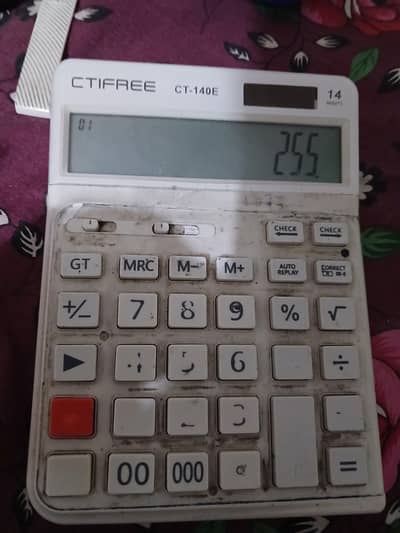 14 digits calculator available in working condition