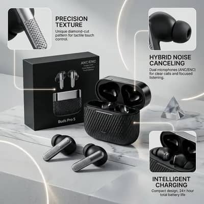 Earbuds pro 5 (Black Color)