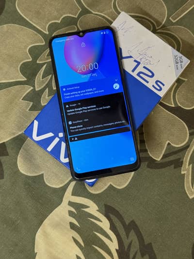 Vivo Y12S Box and cabel Official approved duil sim