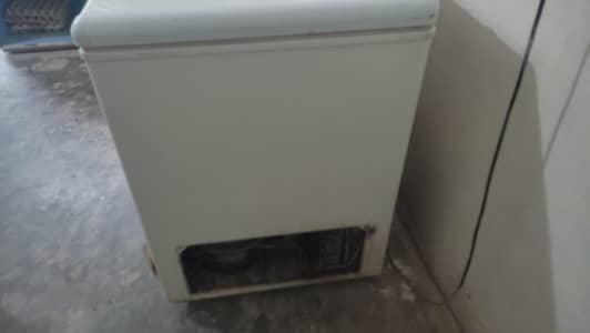 Hair freezer double cabin. one freezer and one side refrigerator.