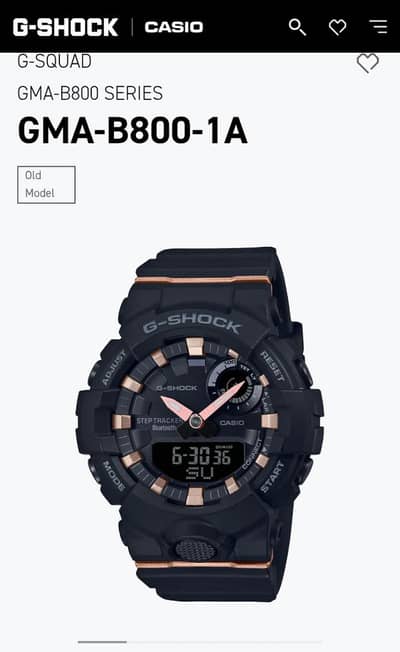 Casio g shock gma b800 1a