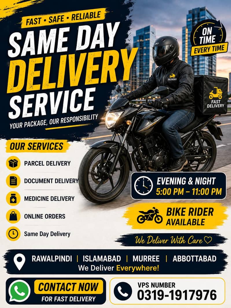 SAME DAY DELIVERY AVAILABLE 0