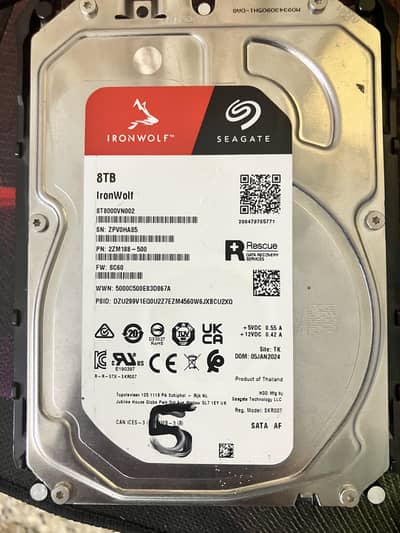 8TB Seagate Ironwolf Hard Dive, HARD DISK FOR PC AND DVR AND NVR