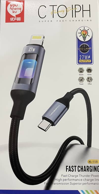 I phone To Type C Liting Cable Fast .