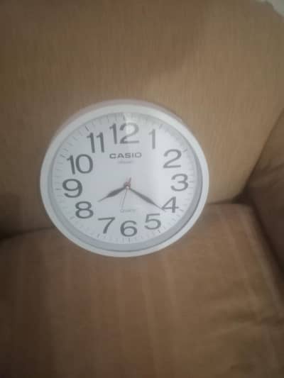 sofa & wall clock