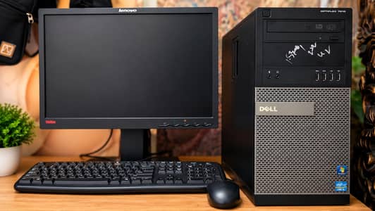 Dell Optiplex 7010 core i5 3rd gen with Lenovo Thinkvision Monitor