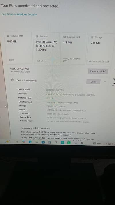 HP PRODESK 600 G1 SFF