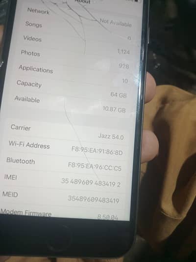 Apple iPhone 8 glass break 64 gb non PTA all ok