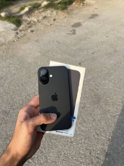 Apple iPhone 16 with box and cable